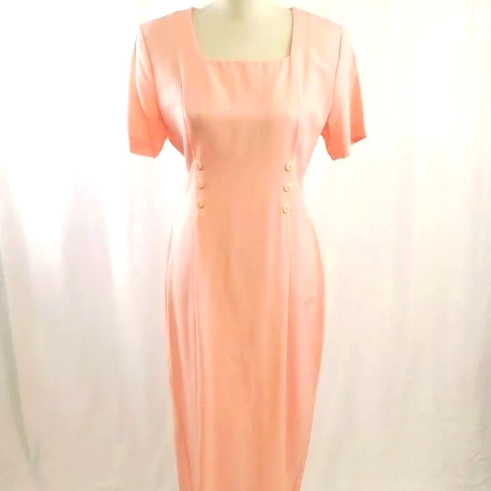 Vintage Peach Vittoria Virini Dress 🍑